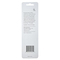 Xiem Tools Potter’s Knife - Blue - back of packaging