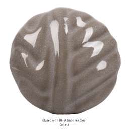 Amaco No. 30 Milk Chocolate Stoneware Clay - Glazed with HF-9 Zinc-Free Clear, Fired to Cone 5