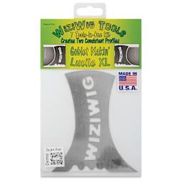 WiziWig Tools Goblet Makin’ Lucile Metal Potter’s Rib - XL, 4-1/2" x 5-1/4", front of packaging