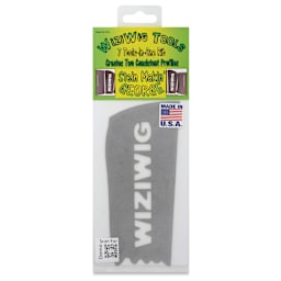 WiziWig Tools Stein Makin’ George Metal Potter’s Rib - Regular, 3" x 7", front of packaging