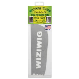 WiziWig Tools Stein Makin’ George Metal Potter’s Rib - XL, 3" x 8-3/4", front of packaging