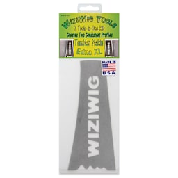 WiziWig Tools Tumbler Makin’ Edna Metal Potter’s Rib - XL, 3-1/4" x 7-1/8", front of packaging