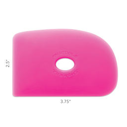 Mudtools Polymer Rib - Shape 2, Pink/Ultra Soft dimensions