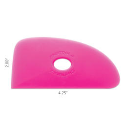 Mudtools Polymer Rib - Shape 4, Pink/Ultra Soft dimensions