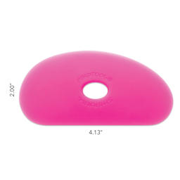 Mudtools Polymer Rib - Shape 5, Pink/Ultra Soft dimensions
