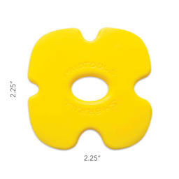 Mudtools Edgy Polymer Rib - Yellow, Soft shoiwng dimensions