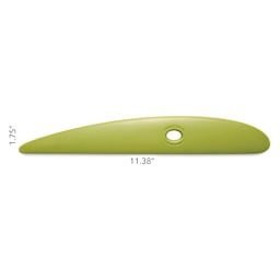 Mudtools Polymer Platter Rib - Large, Green - dimensions