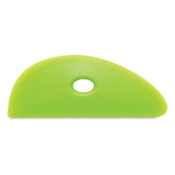 Mudtools Polymer Ribs - Side view of Green Medium Texture rib in Shape 3