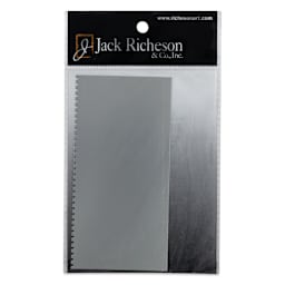 Richeson Stainless Steel Scrapers - Rectangle, Serrated, 2-3/4" x 5-1/2" (Front of package)