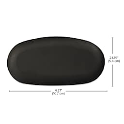 4.21" (10.7 cm) x 2.125" (5.4 cm).