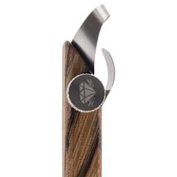 DiamondCore Handheld Clay Extruder - R6, Oval - close-up of tip, side