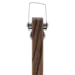 DiamondCore Pottery Trimming Tool - T3, Slanted Square w/ Square-Tipped Handle - close-up of tip