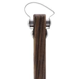 DiamondCore Pottery Trimming Tool - T7, Avocado w/ Flat Round Handle - close-up