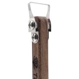 DiamondCore Pottery Trimming Tool - T8, Wedge w/ Flat Head Handle - close-up of tip, angled