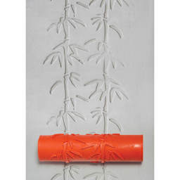 Xiem Tools Art Roller - Bamboo applied to clay with roller