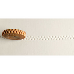 MKM Pottery Tools Finger Roller - Bike Tread applied to clay