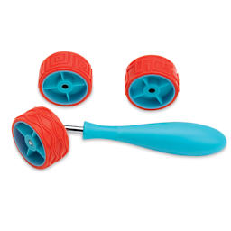 Xiem Mini Art Roller - Component rollers and handle of Set D shown
