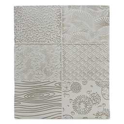 Sculpey Texture Sheets - Pkg of 2, Nature, 6-1/8" x 5" applied to clay
