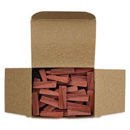 Orton Small Pyrometric Cones, Cone 03, Box of 50 - open packaging with contents, from above