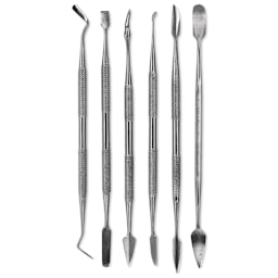 Hawk Wax and Plaster Carving Tools - Double-Ended Carvers, Set of 6