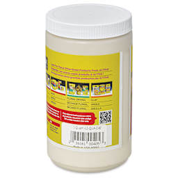 Activa Li-Qua-Che Pourable Papier Mâché - Quart, side of jar showing barcode