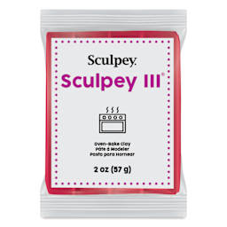 Sculpey III - 2 oz, Deep Red Pearl