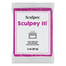 Sculpey III - Violet Glitter, 2 oz