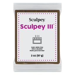 Sculpey III - 2 oz, Suede Brown