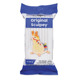 Original Sculpey - Package, 1 lb, White front of packaging