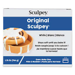 Original Sculpey - Package, 1.75 lb, White front of packaging