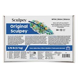 Original Sculpey - Package, 3.75 lb, White front of packaging