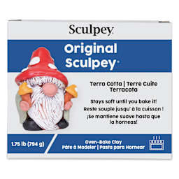 Original Sculpey - Package, 1.75 lb, Terra Cotta front of packaging