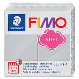 Staedtler Fimo Soft Polymer Clay - 2 oz, Dolphin Gray, packaging