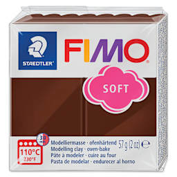 Staedtler Fimo Soft Polymer Clay - 2 oz, Chocolate, packaging