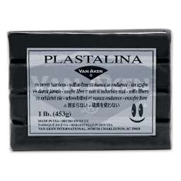 Van Aken Plastalina Modeling Clay - 1 lb, Black
