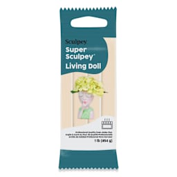 Sculpey Living Doll Polymer Clay - 1 lb, Light front of packaging