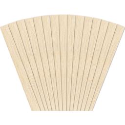 Midwest Products Balsa Wood Strips - 15 Pieces, 1/8" x 1/2" x 36" (out of packaging, fanned)