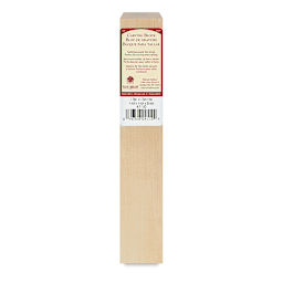Walnut Hollow Basswood Carving Blocks - front of packaged 10" block shown upright