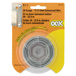 OOK Steel Specialty Wire - 20 Gauge, 75 ft, front of packaging