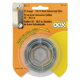 OOK Steel Specialty Wire - 22 Gauge, 100 ft, front of packaging