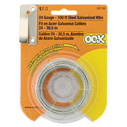 OOK Steel Specialty Wire - 24 Gauge, 100 ft, front of packaging