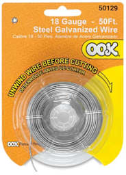 Ook Galvanized Specialty Wire - Front of 18-gauge blister package
