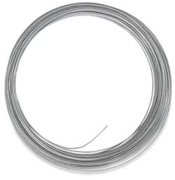 Hillman Galvanized Wire - Front view of looped 100 ft of 16 Gauge Galvanized Wire