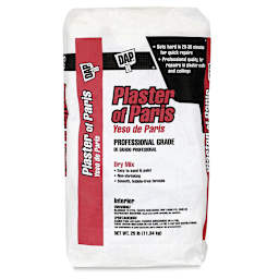 DAP Plaster of Paris - front of 25 lb bag shown