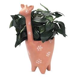 Sculpey Air Dry Modeling Clay - Terra Cotta, 2.2 lb finished giraffe pot plant example