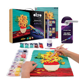Okto Sensory Art DIY 3D Clay Painting Kit - Sunflowers