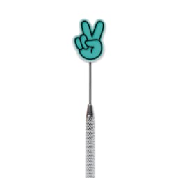 Soolla Needle Rubbers - Blue - on needle (not included)