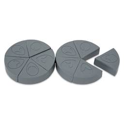 Chavant Alien Clay - Medium out of packaging showing wedge structure (only one saucer included)
