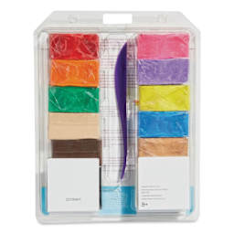Sculpey Bake Shop Oven-Bake Clay Variety Pack - Set of 12 back of packaging