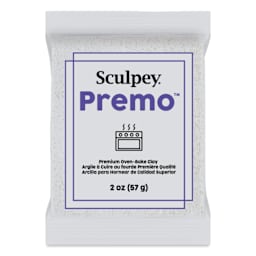 Sculpey Premo - 2 oz, Frost White, Glitter